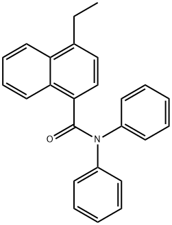 4-Ethyl-N,N-diphenyl-1-naphthalenecarboxaMide 结构式
