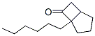 Bicyclo[3.2.0]heptan-6-one, 5-hexyl- (9CI) 结构式