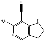 1H-Pyrrolo[3,2-c]pyridine-7-carbonitrile,  6-amino-2,3-dihydro- 结构式