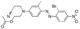 2-[4-[(2-bromo-4-nitrophenyl)azo]-N-(2-cyanoethyl)-3-methylanilino]ethyl acetate  结构式