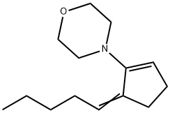 4-(5-Pentylidene-1-cyclopentenyl)morpholine 结构式