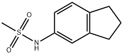 N-2,3-Dihydro-1H-inden-5-ylmethanesulfonamide 结构式