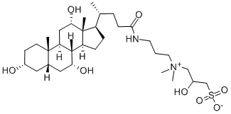 3-[(3-胆胺丙基)二甲基氨基]-2-羟基-1-丙磺酸内盐 结构式