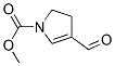 1H-Pyrrole-1-carboxylic acid, 4-formyl-2,3-dihydro-, methyl ester (9CI) 结构式