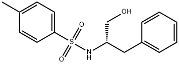 (S)-(-)-N-[1-(羟甲基)-2-苯基乙基]-4-甲基苯磺酰胺 结构式