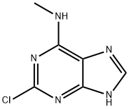 2-氯-6(甲胺基)嘌呤 结构式