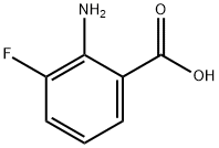 2-氨基-3-氟苯甲酸 结构式