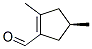 1-Cyclopentene-1-carboxaldehyde, 2,4-dimethyl-, (R)- (9CI) 结构式