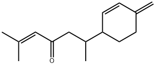 2-methyl-6-(4-methylidene-1-cyclohex-2-enyl)hept-2-en-4-one 结构式