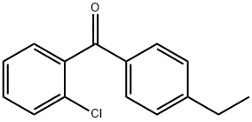(2-氯苯基)(4-乙基苯基)甲酮 结构式