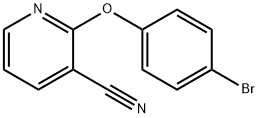 2-(4-溴苯氧基)烟腈 结构式