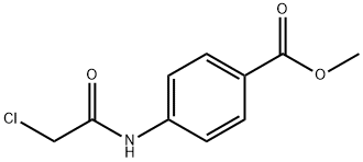 4-(2-氯乙烷酰基氨基)苯甲酸甲酯 结构式