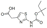 4-Thiazoleacetic  acid,  2-[[(1,1-dimethylpropoxy)carbonyl]amino]- 结构式
