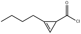 2-Cyclopropene-1-carbonyl chloride, 2-butyl- (9CI) 结构式