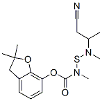 (2,2-dimethyl-3H-benzofuran-7-yl) N-(cyanomethyl-propan-2-yl-amino)sul fanyl-N-methyl-carbamate 结构式