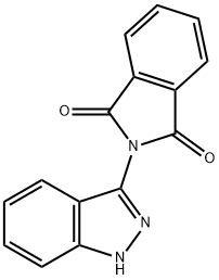2-(1H-吲唑-3-基)异二氢吲哚-1,3-二酮 结构式