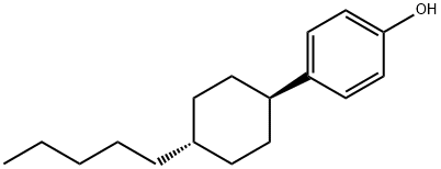 4-(反式-4-戊基环己基)苯酚 结构式