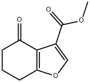 4-氧代-4,5,6,7-四氢苯并呋喃-3-羧酸甲酯 结构式