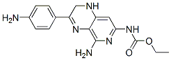 Carbamic acid, (5-amino-3-(4-aminophenyl)-1,2-dihydropyrido(3,4-b)pyra zin-7-yl)-, ethyl ester 结构式
