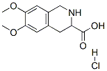 (S)-1,2,3,4-四氢-6,7-二甲氧基-3-异喹啉羧酸盐酸盐 结构式