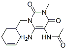 Acetamide,  N-[6-amino-1-(3-cyclohexen-1-ylmethyl)-1,2,3,4-tetrahydro-3-methyl-2,4-dioxo-5-pyrimidinyl]- 结构式