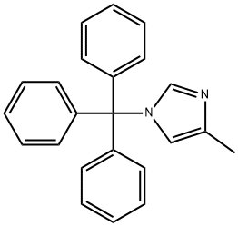 1-三苯甲基-4-甲基咪唑 结构式