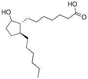 9-hydroxy-19,20-bisnorprostanoic acid 结构式