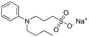 3-(N-Butylanilino)-1-propanesulfonic acid sodium salt 结构式