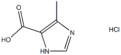 4-Methyl-1H-imidazole-5-carboxylic acid hydrochloride 结构式