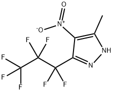 3-七氟丙基-甲基-4-硝基吡唑 结构式