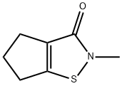 5,6-二氢-2-甲基-2H-环戊并[D]异噻唑-3(4H)-酮 结构式