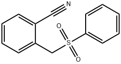 2-(苯基磺酰甲基)苯甲腈 结构式
