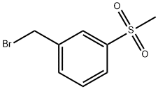 3-甲基磺酰苄溴 结构式
