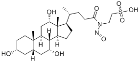 N-Nitrosotaurocholic acid 结构式
