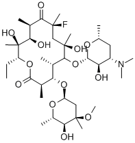 氟红霉素 结构式