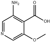 3-氨基-5-甲氧基异烟酸 结构式