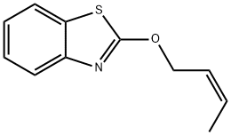 Benzothiazole, 2-(2-butenyloxy)-, (Z)- (9CI) 结构式