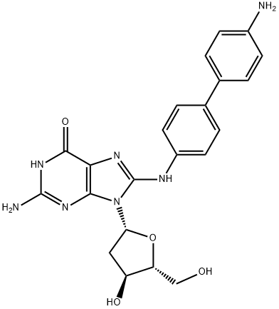 N-(Deoxyguanosin-8-yl)benzidine 结构式