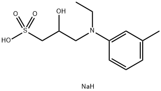 N-乙基-N-(2-羟基-3-磺丙基)-3-甲基苯胺钠盐 结构式