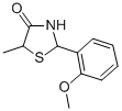 4-Thiazolidinone, 2-(2-methoxyphenyl)-5-methyl- 结构式