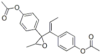 2,3-epoxy-3,4-bis(4'-acetoxyphenyl)-4-hexene 结构式
