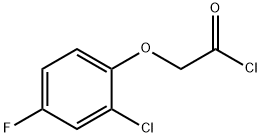 (2-氯-4-氟苯氧基)乙酰氯 结构式