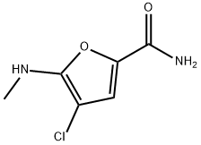 2-Furancarboxamide,  4-chloro-5-(methylamino)- 结构式