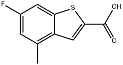 Benzo[b]?thiophene-?2-?carboxylic acid, 6-?fluoro-?4-?methyl- 结构式