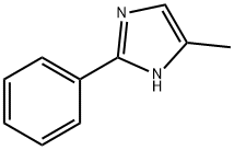 4-甲基-2-苯基咪唑 结构式