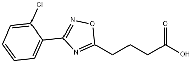 4-[3-(2-氯苯基)-1,2,4-恶二唑-5-基]丁酸 结构式