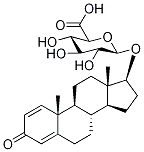 (17BETA)-3-氧代雄甾-1,4-二烯-17-基 BETA-D-吡喃葡糖苷酸 结构式