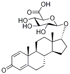 (17ALPHA)-3-氧代雄甾-1,4-二烯-17-基 BETA-D-吡喃葡糖苷酸 结构式