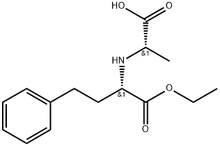 N-[1-(S)-乙氧羰基-3-苯丙基]-L-丙氨酸 结构式