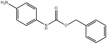 (4-氨基苯基)氨基甲酸苄酯 结构式